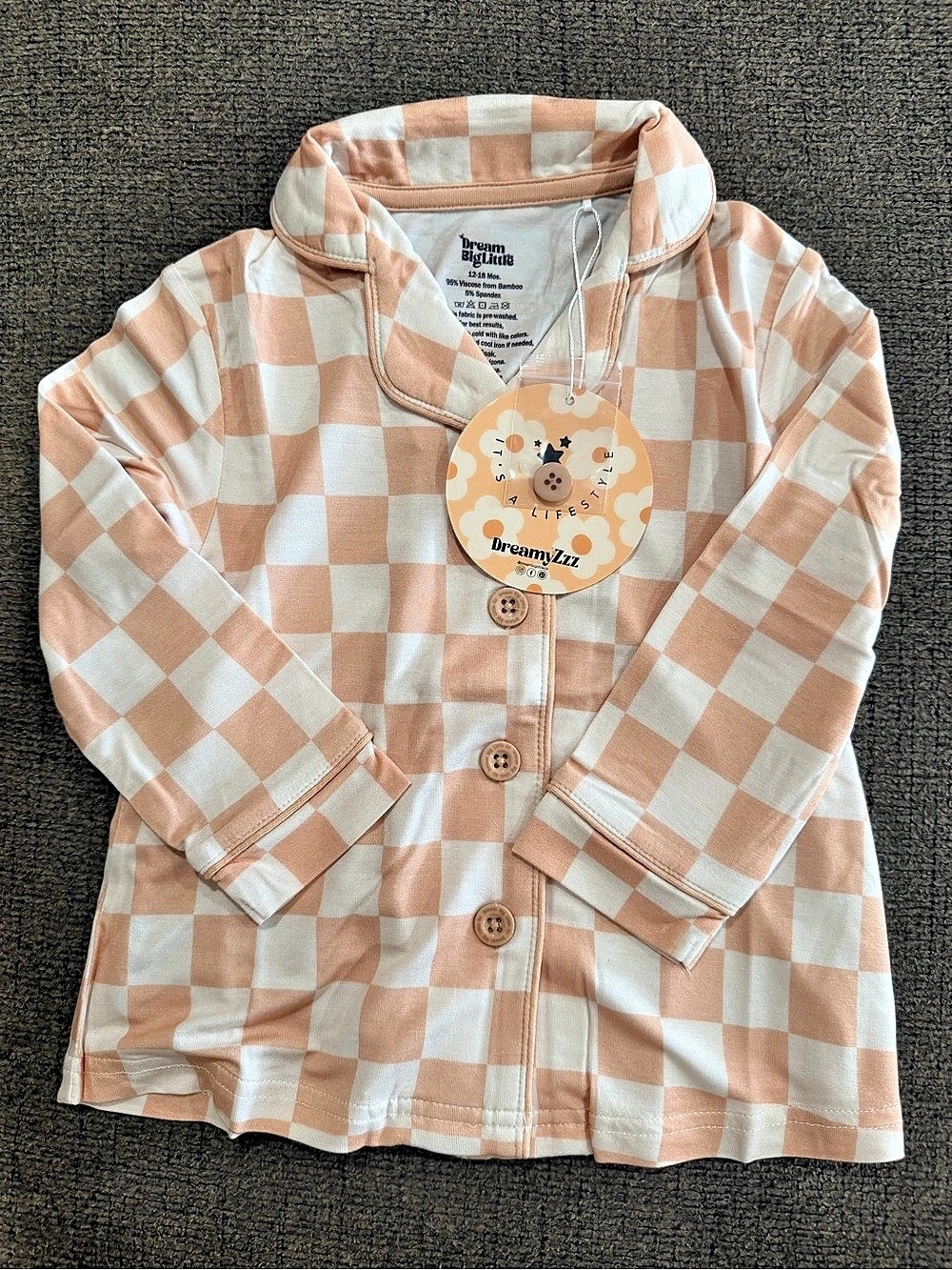 Baby Checkered Button-Up Shirt Baby 6-12M NWT